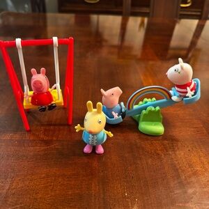 Peppa Pig Adventures Park Swing and Seesaw Toys George Rebecca Suzy